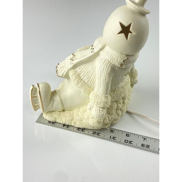 International Bazaar Snowman Night Light Porcelain 9" Tall In Box Winter CO0709 - Picture 9 of 10